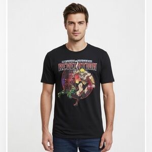 Masters of the Universe Revelation T Shirt Black He-Man Graphic Tee